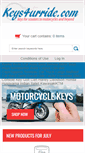 Mobile Screenshot of keys4urride.com